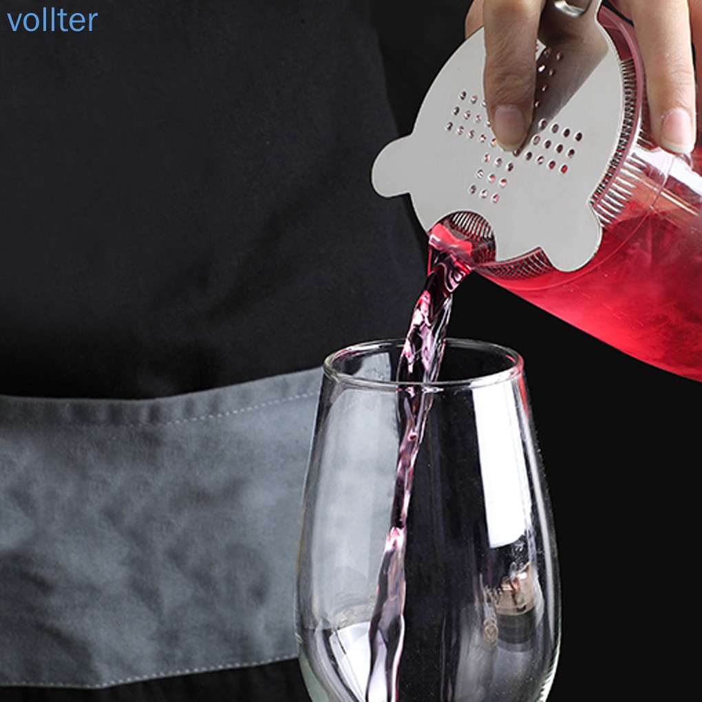Dụng cụ lọc đá cocktail bằng thép không gỉ cao cấp chuyên nghiệp