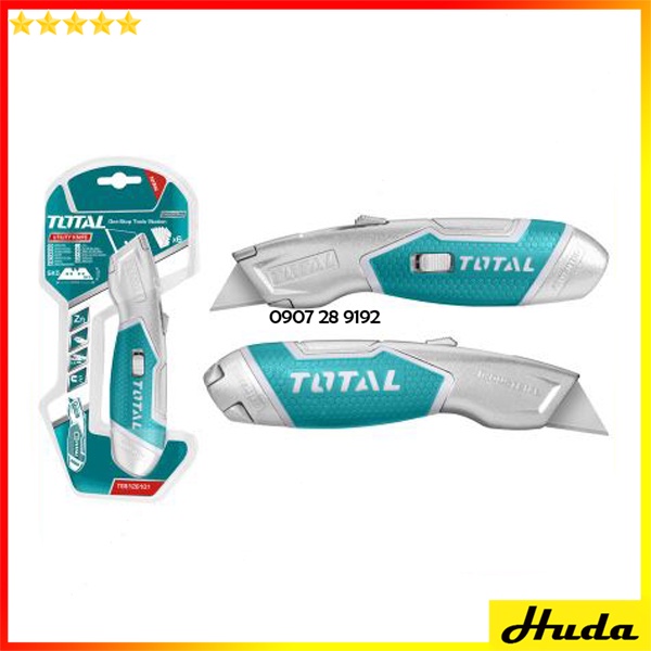 Dụng cụ dao rọc giấy siêu bén cắt giấy rọc băng keo thùng hàng bìa carton Total Ingco