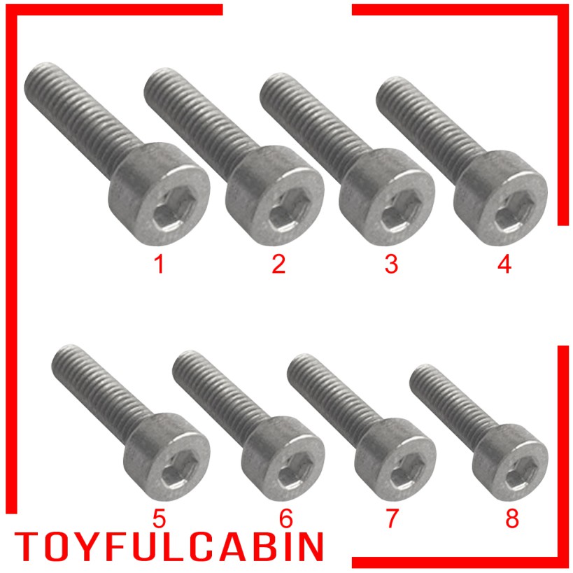 Set 10 Ốc Vít Đầu Lục Giác M3 / M4 Titan DIN912 Siêu Bền Chuyên Dụng