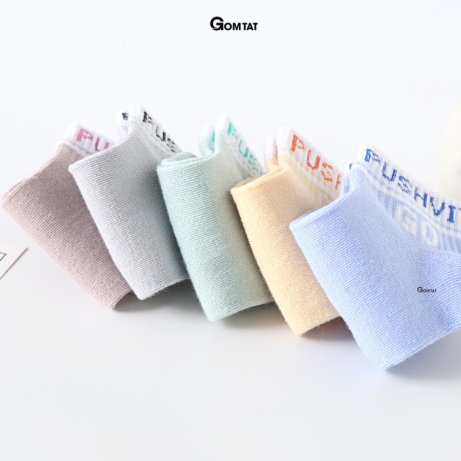 [Set 5 đôi] Tất nữ cổ ngắn dễ thương họa tiết nhiều màu, vớ nữ cổ thấp thoáng mát sử dụng cả tuần - CB085