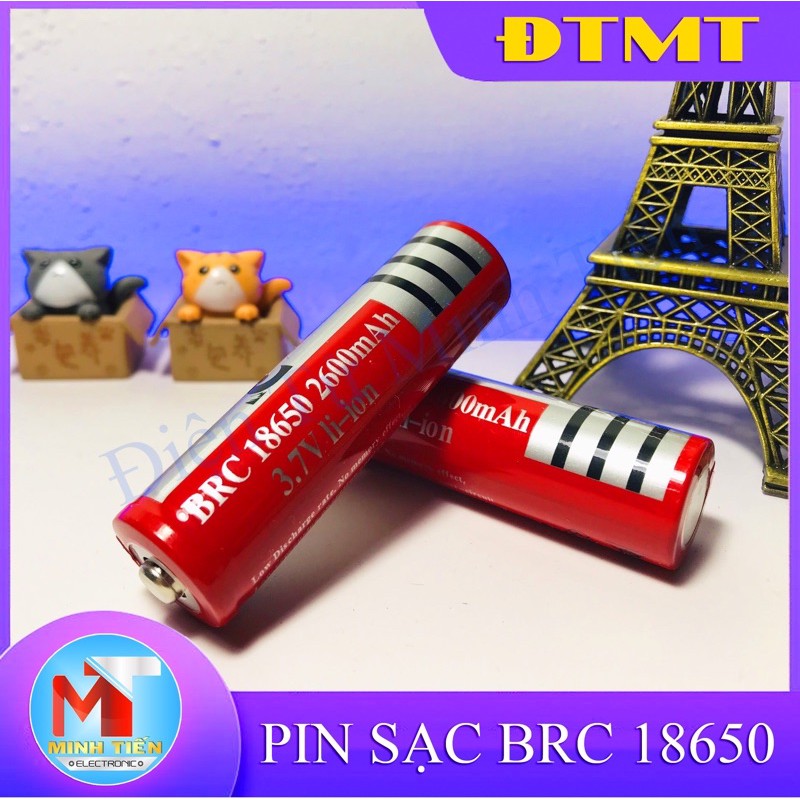 PIN SẠC BRC Li-on 18650 3.7V 2600mAh (Giá 1 Viên)