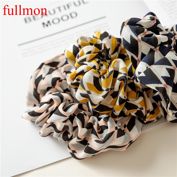 1pc Black &amp; White  Lattice Hair Ring Elastic Hair Bands Hair Accessories
