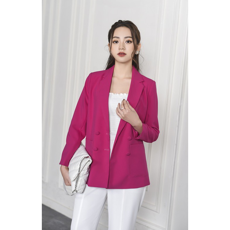 Áo khoác blazer nữ KO-ISAN thiết kế thanh lịch với 04 khuy cúc, chất liệu cao cấp - 390121 | BigBuy360 - bigbuy360.vn