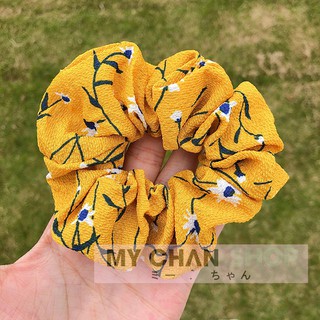 Dây cột tóc scrunchie lụa satin phi bóng sang chảnh - 43