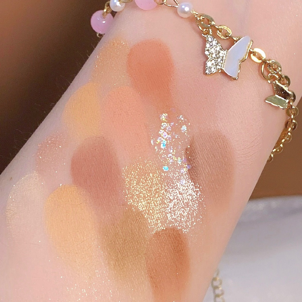 Bảng Phấn Mắt RUHUATUO 8 Màu Sắc Tố Ngọc Trai Lâu Trôi Dễ Sử Dụng