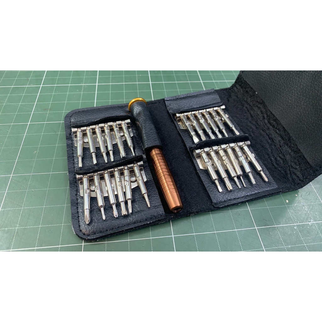 Bộ tua vít đa năng 24 đầu Bộ tô vít ví da 25 in 1 siêu tiện ích, tiện lợi sửa chữa iphone