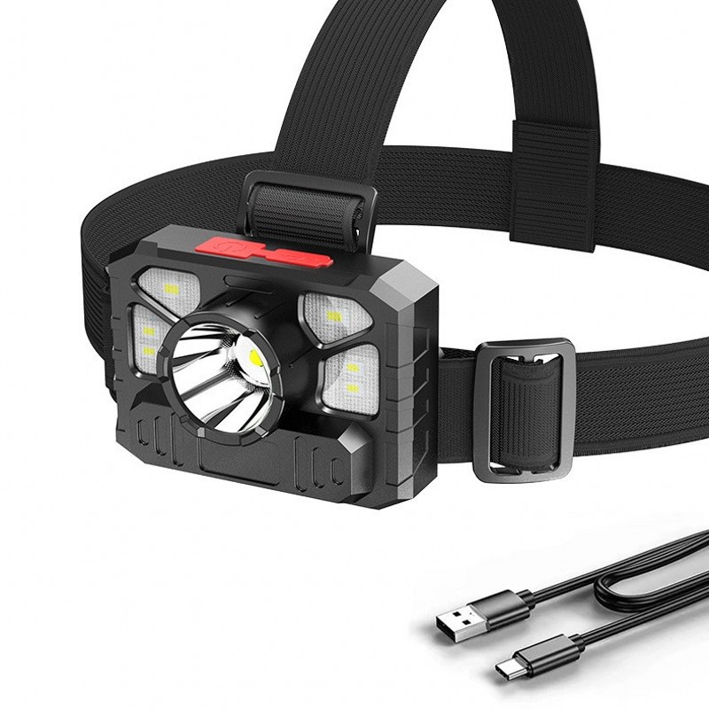 [Mới] Đèn Pha Siêu Sáng Chống Thấm Nước Siêu Nhẹ Có Thể Sạc Lại Dùng Cho Chạy Bộ / Đạp Xe / Câu Cá / Cắm Trại / Leo Núi Ngoài Trời