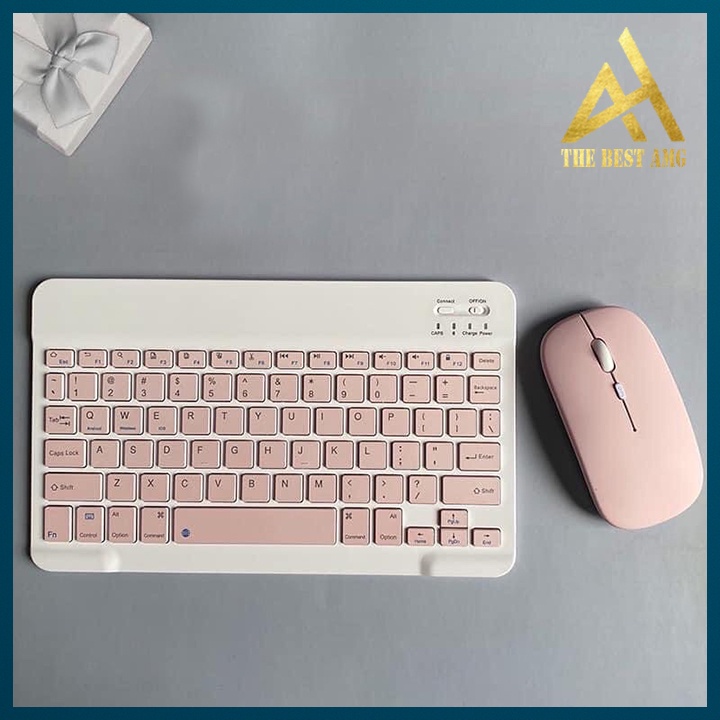 Combo Bàn Phím Chuột Không Dây Mini Hỗ Trợ Bluetooth 5.0 Di Động Thiết Kế Nhỏ Gọn Tiện Lợi