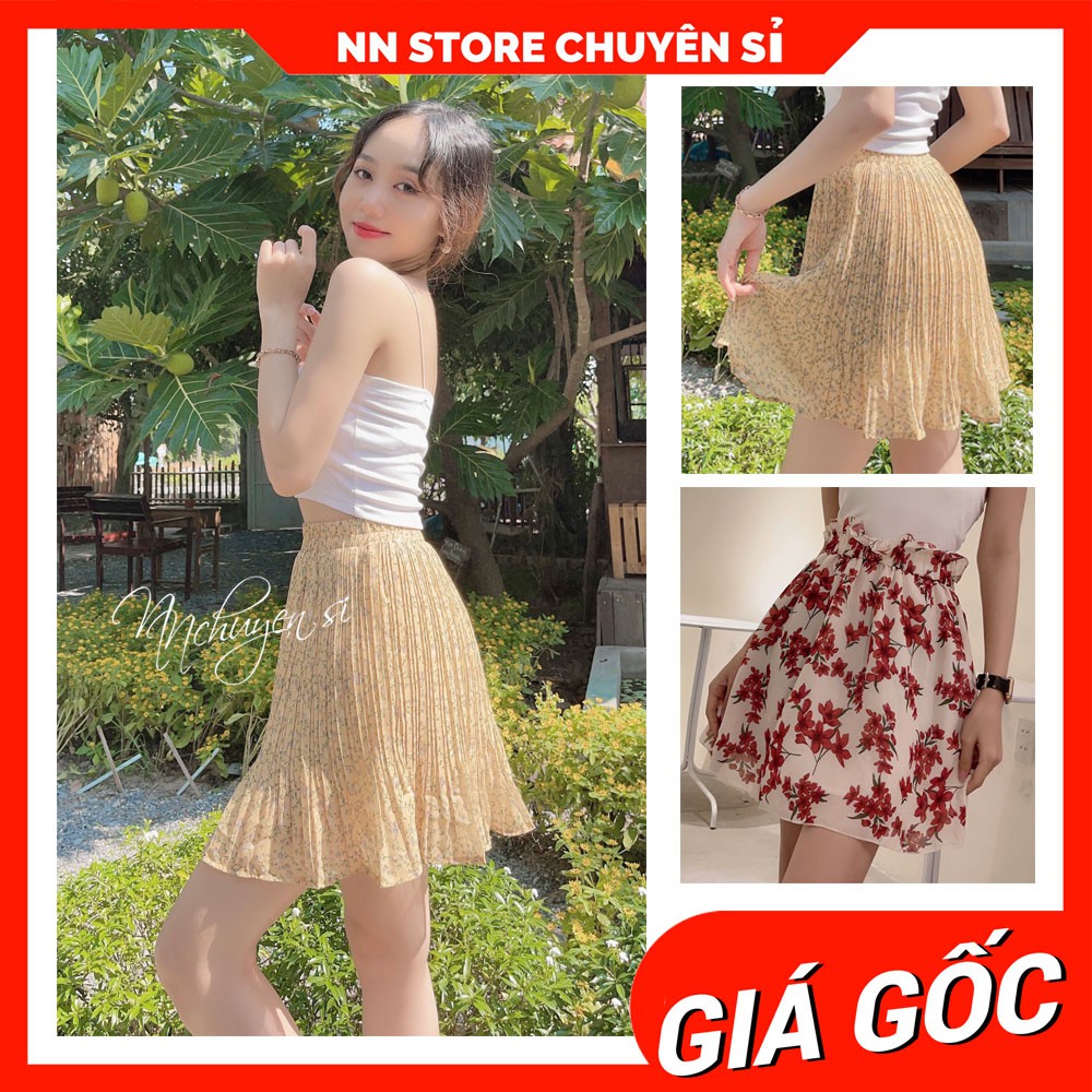 CHÂN VÁY HOA NGẮN CỰC XINH SLE85 ⚡ẢNH THẬT⚡ CHÂN VÁY NỮ ⚡ CHÂN VÁY NGẮN
