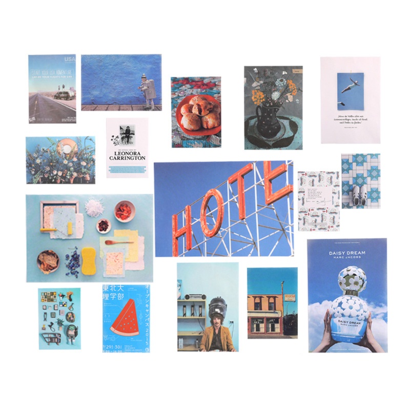 Tranh Treo Tường Hình Ngôi Làng / Quả Đào / Bãi Biển Phong Cách Boho Dành Cho Thanh Thiếu Niên