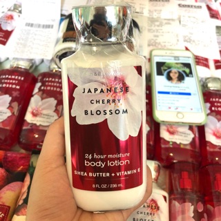 Dưỡng thể Bath and BodyWokrs mùi Japanese Cherry Blossom 8OZ