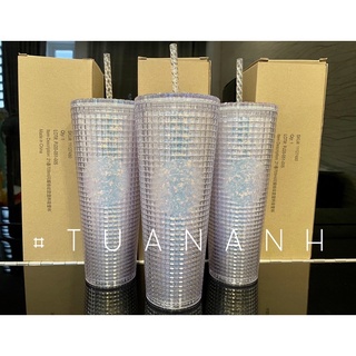 [Chính hãng] Ly Starbucks Studded Grid 2021 709ml - Studded Cup 24oz