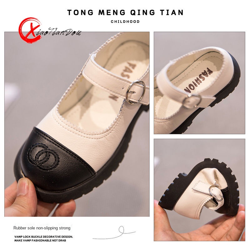 Giày búp bê da đế mềm kiểu công chúa xinh xắn cho bé gái