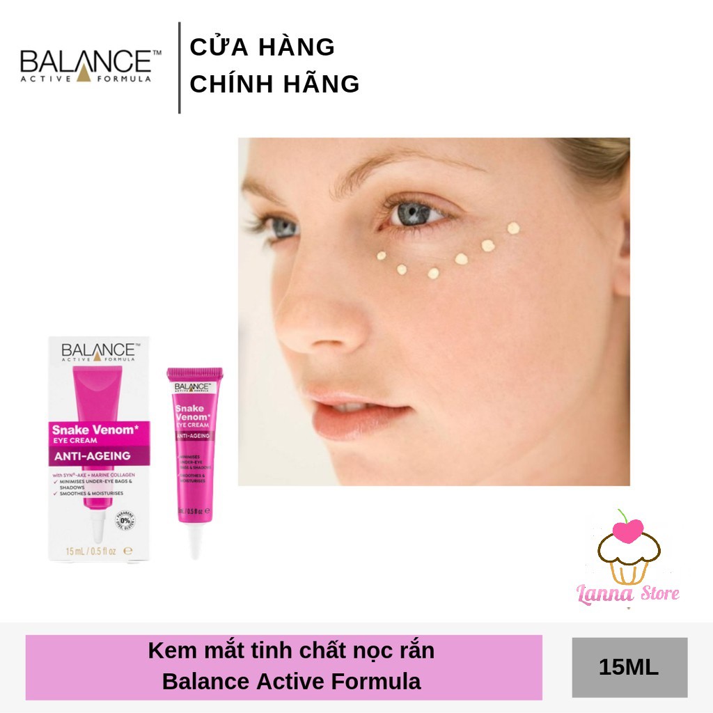 Kem mắt chống lão hóa nọc rắn Balance Active Formula Snake Venom 15ml - UK | BigBuy360 - bigbuy360.vn