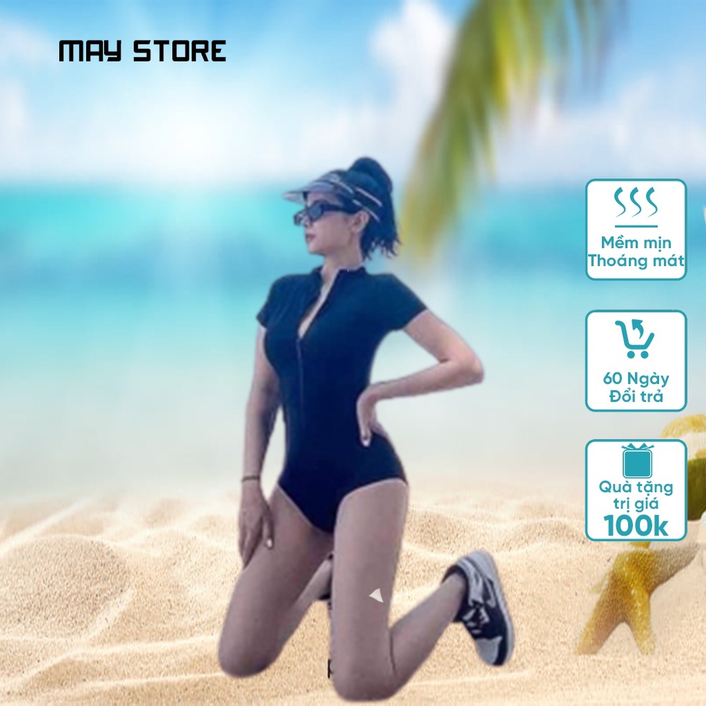 Bộ Bikini 1 Mảnh Cho Các Nàng Chơi Thể Thao, Set Đồ Tắm Sexy Gợi Cảm Màu Đen