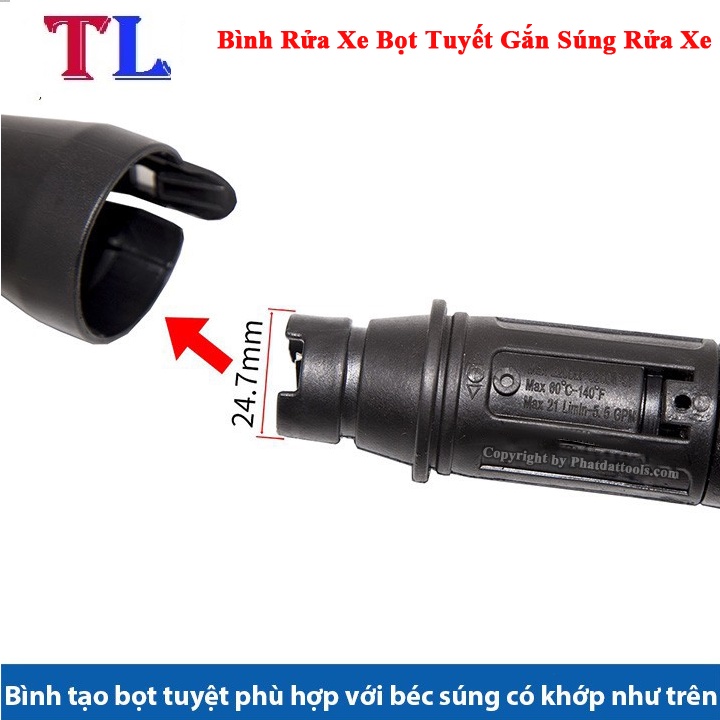 bình xịt bọt tuyết - bình tạo bọt tuyết 0.5L