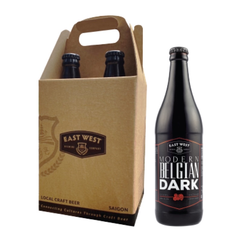 Bia Thủ Công - East West - Modern Belgain Dark - Hộp 4 chai 500ml