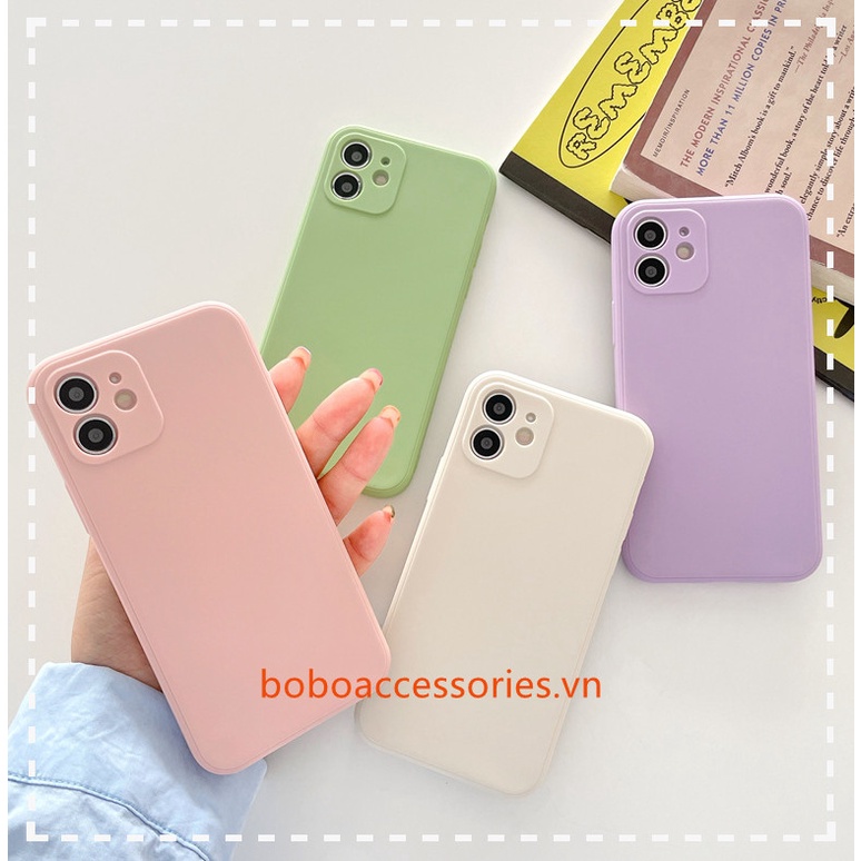 Redmi Note 10 Pro Redmi 9T 9A Note 9S Macaron Color Silicone Straight Cube Case