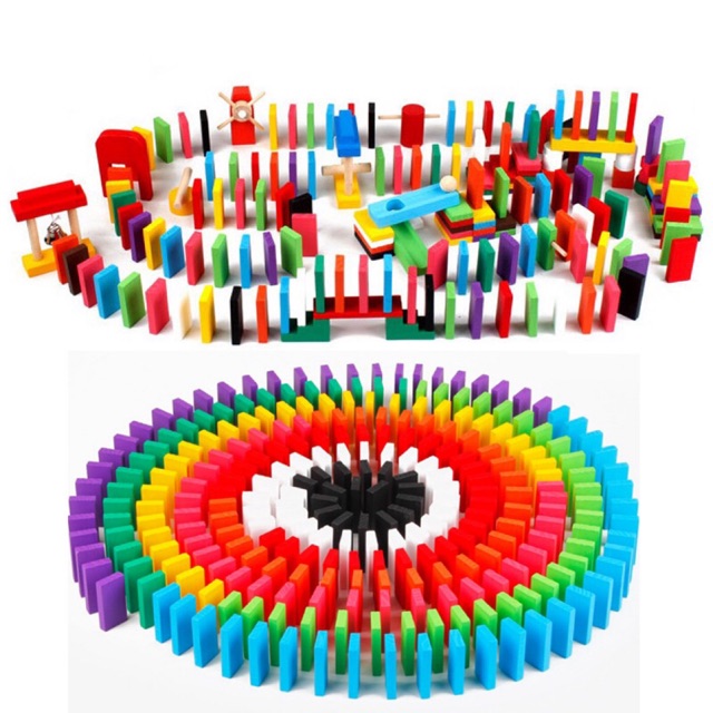Xếp hình gỗ Domino