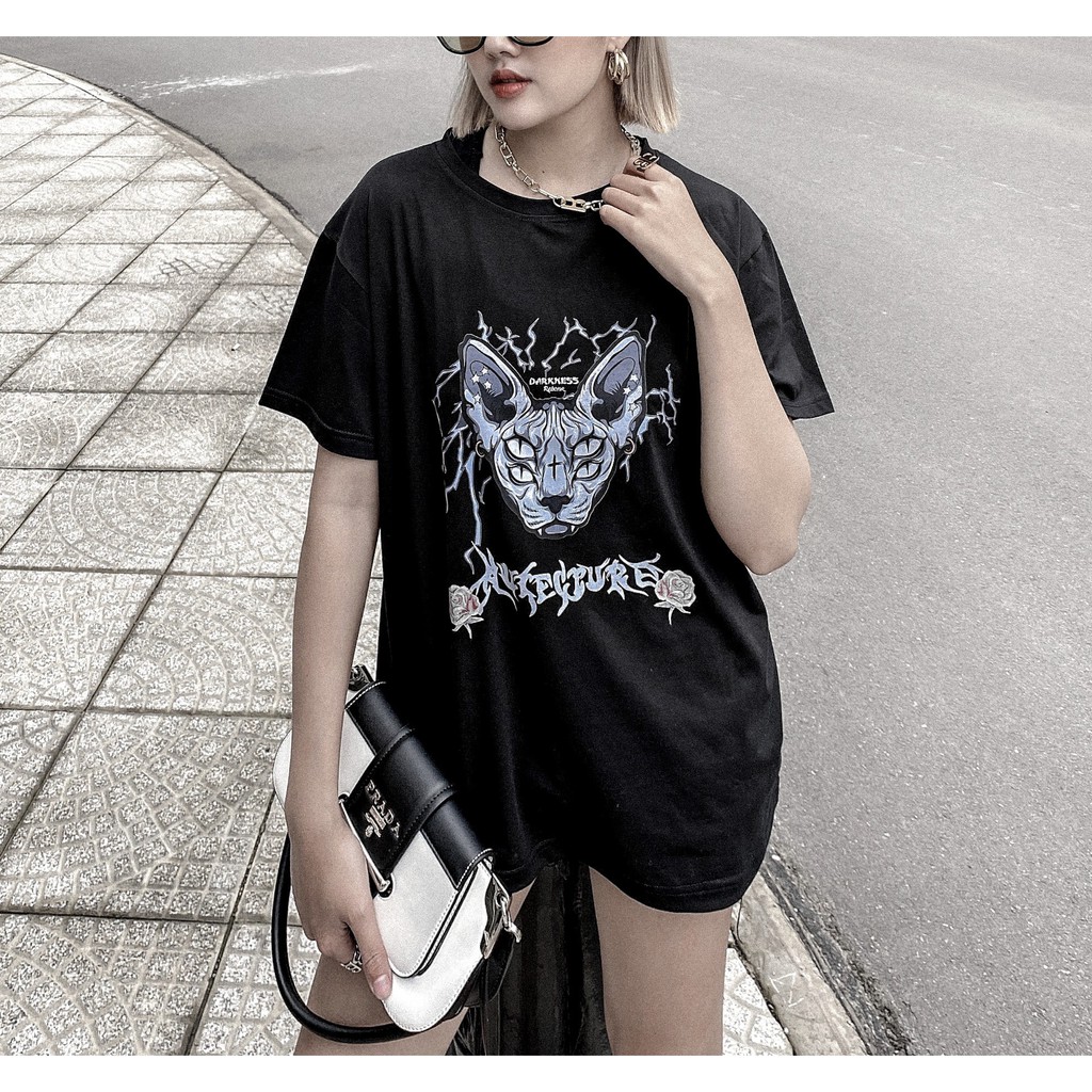 Áo Phông Rộng Dáng Unisex Cho Cả Nam Và Nữ - Áo Thun Thiết Kế In 5D - Chất Vải Cotton Cao Cấp Dày Dặn Mặc Cực Thích T5 | BigBuy360 - bigbuy360.vn
