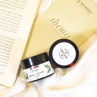Mặt nạ thải độc đất sét núi lửa Pháp Themis