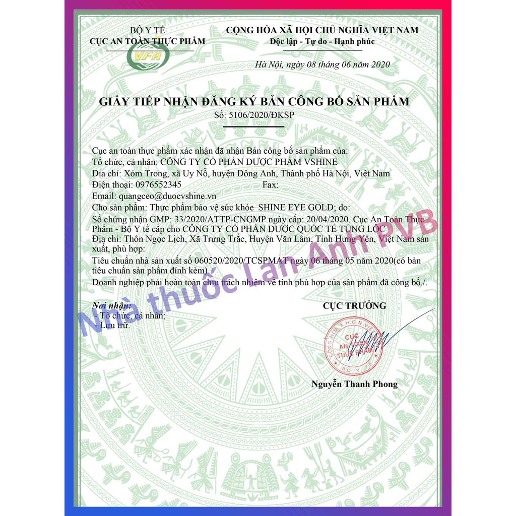 SHINE EYE Gold  - Giúp giảm nguy cơ đục thủy tinh thể, cho đôi mắt sáng khỏe.