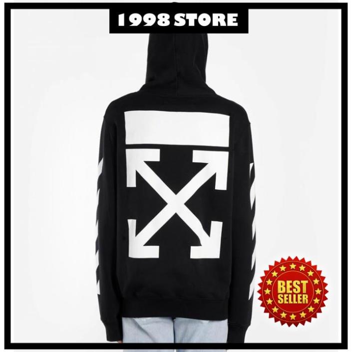 (XẢ KHO) áo off white ÁO hoodie WHITE OF BLACK, áo Black off white