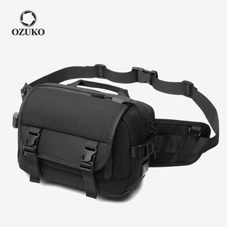 Túi đeo hông OZUKO đa chức năng chống thấm nước có cổng sạc USB