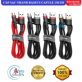 Cáp Sạc Nhanh Baseus Cafule Cable MicroUSB 1m/2m/3m Chính Hãng - Cáp Sạc Dây Dù Android