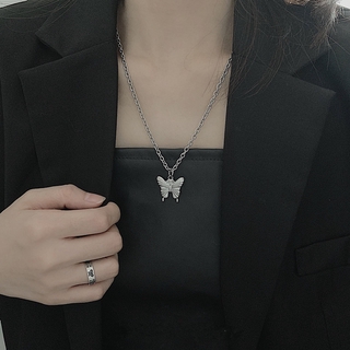 Dây chuyền phối mặt dây hình bươm bướm cá tính cho nữ