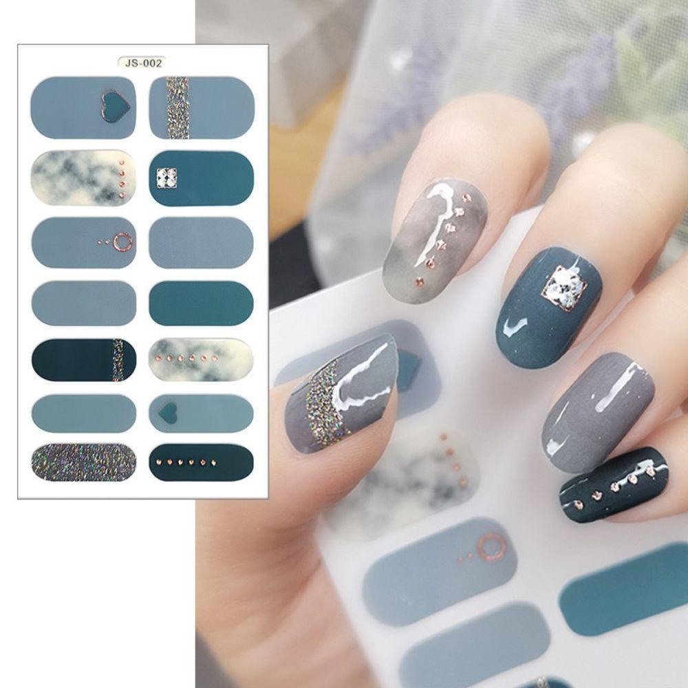 OCEANMAP Miếng Dán Trang Trí Móng Tay Tự Dính Họa Tiết Chấm Bi / Nơ Xinh Xắn DIY