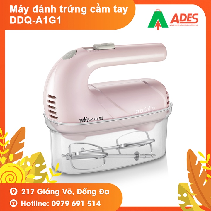 Máy Đánh Trứng Cầm Tay Bear DDQ-A01G1 - Bảo Hành Chính Hãng 12 Tháng - Đánh Trứng, Đánh Bông Kem, Trộn Bột