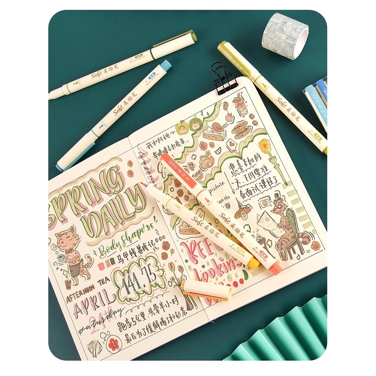 Bộ 3 Bút Lông Mềm Vẽ Tranh Thư Pháp C6335