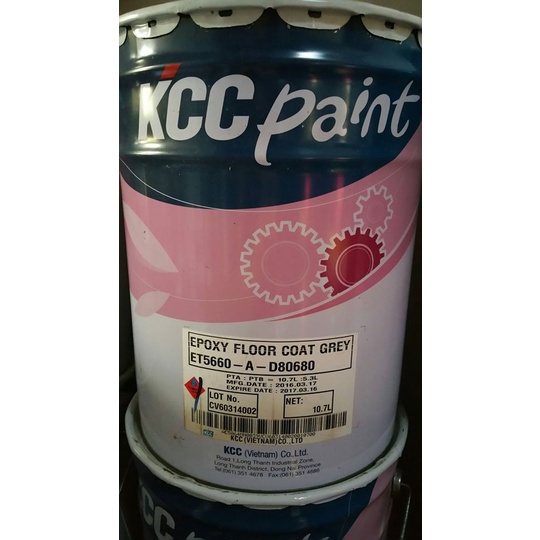ET5660 D8068 (Bộ 16L ) - Màu xám đậm. Sơn phủ Epoxy hệ lăn 2 thanh phần