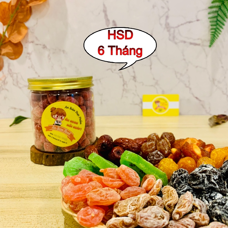 Kẹo Dâu Tây Đà Lạt [ LOẠI 1 ] Hũ 355G Quà Tặng Ô Mai Xí Muội Ăn Vặt Dẻo Thơm, Ngọt Dịu, Giảm Stress Hiệu Quả gdtkxk