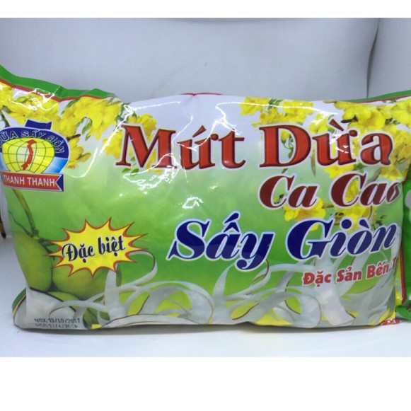 Mứt dừa ca cao sấy giòn 500g