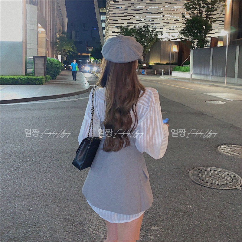 Đầm nữ set sơ mi tay dài Emilyshop