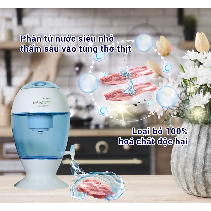 Bình Lọc Nước Ion Kiềm 20 Lít BellaVie Water - Hàng Nhập Khẩu Mỹ