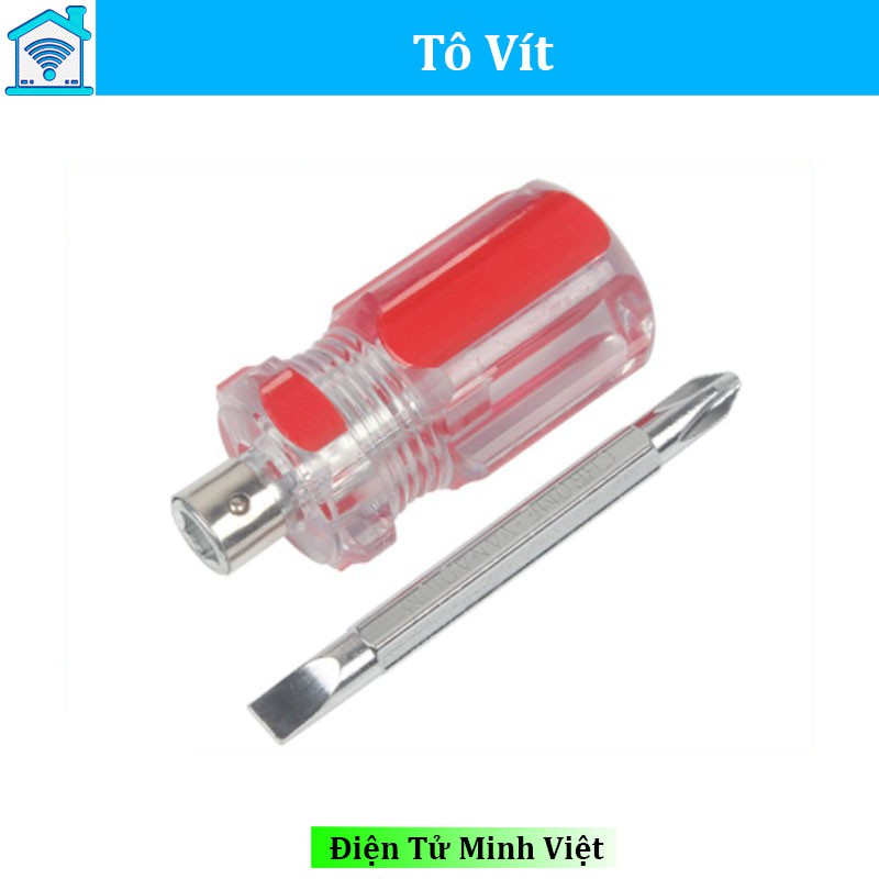 Tô Vít 2 Đầu 4 Cạnh 2 Cạnh Đa Năng Màu Đỏ Dài 8cm