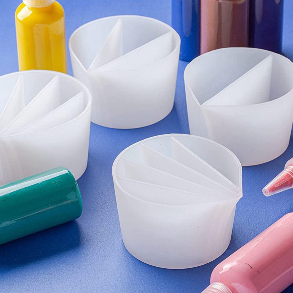 Cốc Đổ Chất Lỏng Resin Acrylic Chia Nhiều Kênh DIY AUGUSTINA