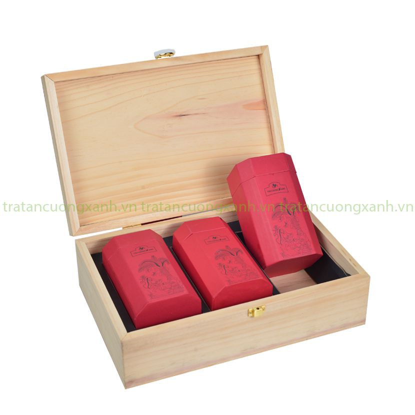 Chè Đinh Tân Cương Hộp Gỗ Thông 300g TÂN CƯƠNG XANH