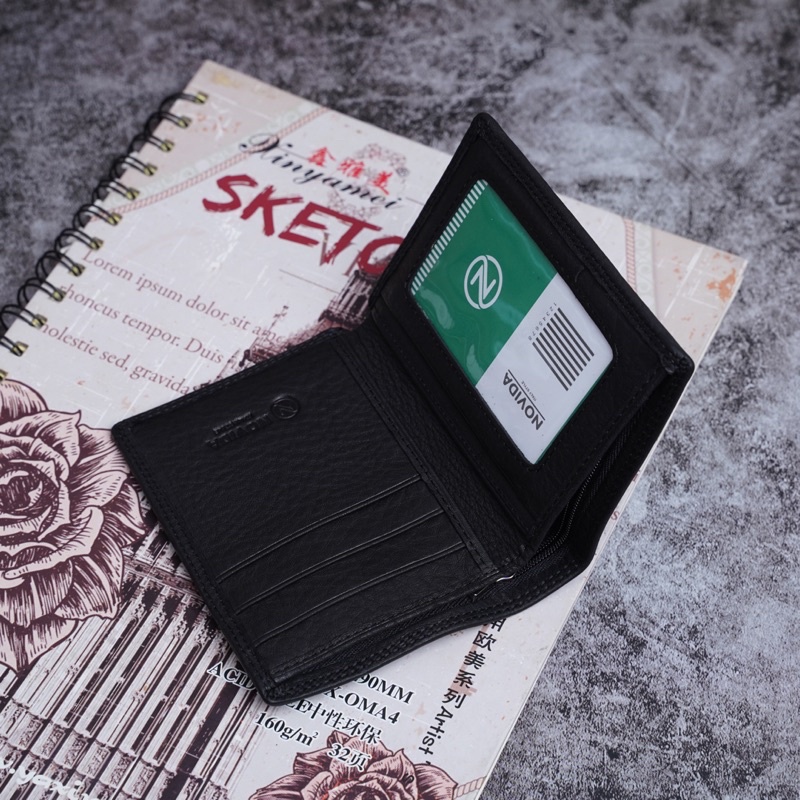 Ví Nam Da Bò Ý Nhập Khẩu Cao Cấp Novida, Bóp Nam Da Thật