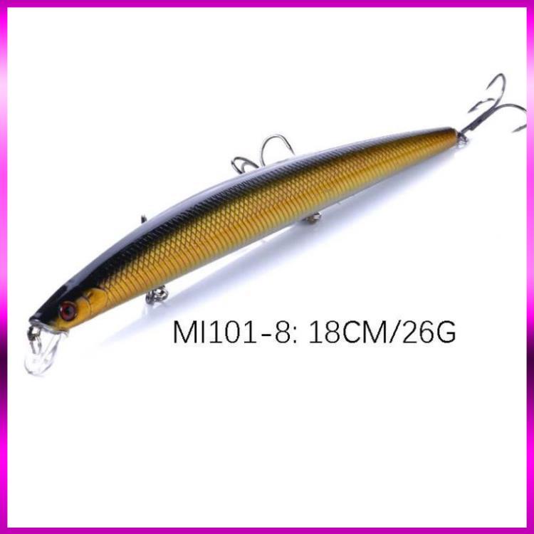 ⭐  Mồi Câu lure, cá chẽm , có mú, cá ngão , cá biển dài 18cm nặng 26gr