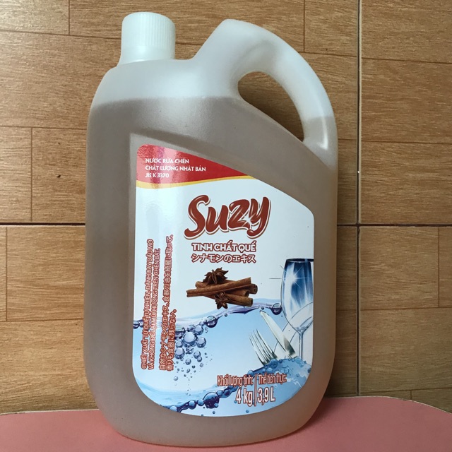 Nước rửa chén bát Suzy 4kg chất lượng NHẬT BẢN hương Quế