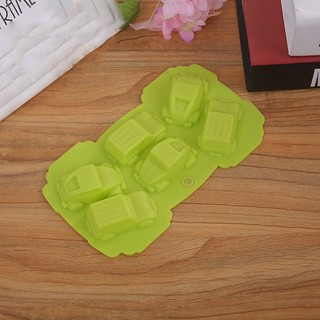 HCM - Khuôn silicon xe hơi 6 chiếc làm rau câu bánh nướng hay fondant trang trí bánh kem