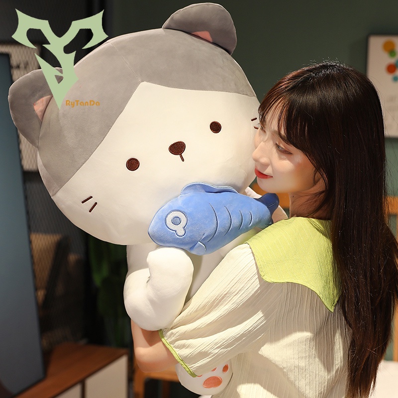 Mèo Nhồi Bông Dễ Thương Dùng Làm Gối Ôm