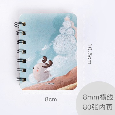 Sổ tay mini lò xo cute A7 giá rẻ bìa hoạt hình dễ thương đáng yêu