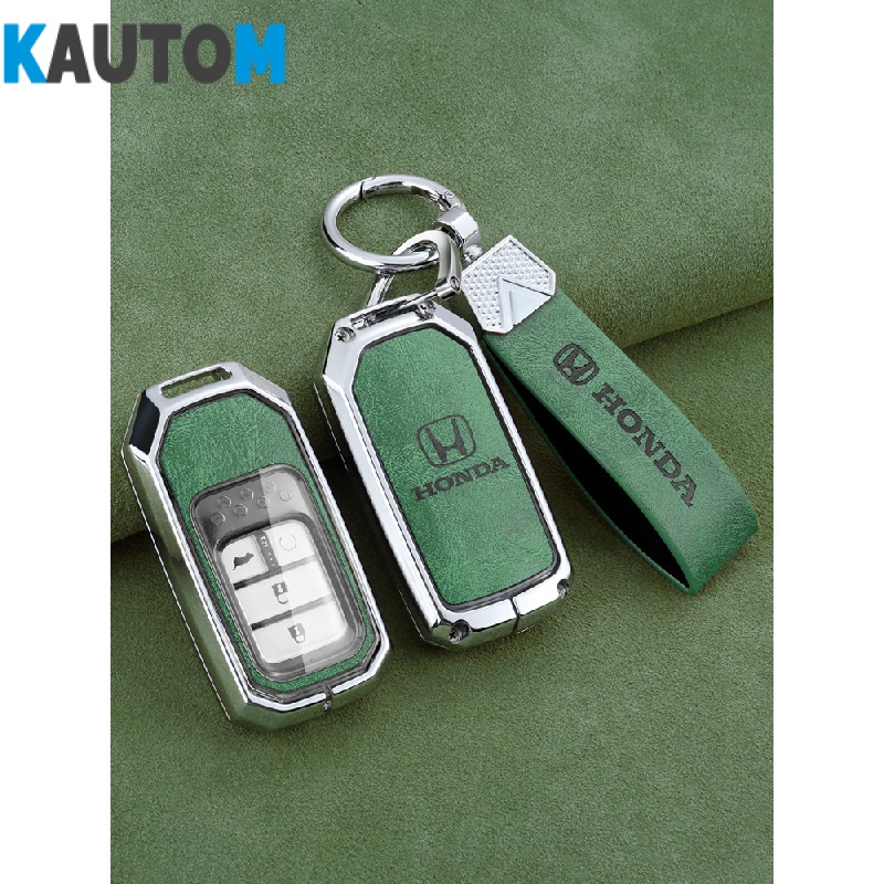 Ốp Da Bảo Vệ Chìa Khóa Xe Hơi Honda Accord Civic CRV Vezel XRV Breeze Avancier Inspire