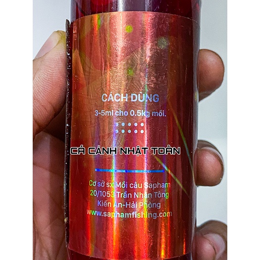 HƯƠNG LIỆU CÂU CÁ KHAI VỊ SAPHAM 100ML SAPHAM FISHING
