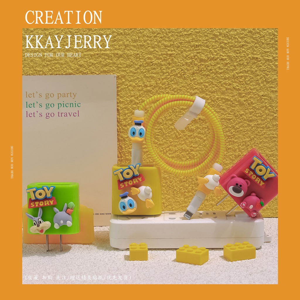 Cartoon Tpu Charger Protector for iphone 18w/20w